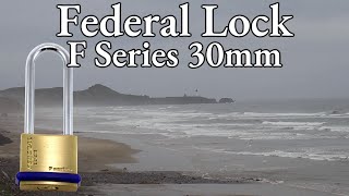 185) Federal Lock F Series 30mm Padlock Picked on the Oregon Coast