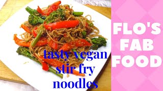 Simple and Delicious Vegan Noodle Stir-Fry // Flo's Fab Food