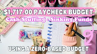 BUDGET WITH ME $1,717.00 | CASH STUFFING | BUDGET PLANNER | MARCH 2024