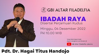 Ibadah Online GBI Altar Filadelfia Jakarta | Minggu, 04 Desember 2022