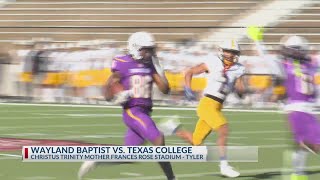 Texas College beats Wayland Baptist 38-36