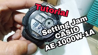 TUTORIAL CARA SETTING JAM CASIO AE1000W1A