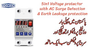 Tomzn Voltage protector with AC surge Detection Urdu/Hindi