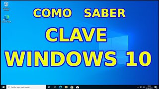 Como saber vuestra CLAVE de WINDOWS 10. How to know your Windows 10 password.