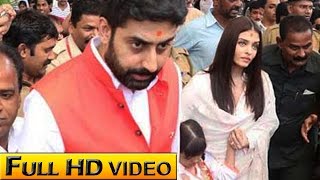 Aishwarya - Abhishek Seek Blessings At Siddhivinayak On their 10th Wedding Anniversary