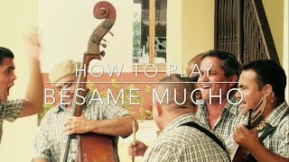 How To Play 'Bésame Mucho' on Tres Cubano | Tresero Rgenys Cañezares | GCE Tuning | Cuban Tres