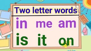 Two letter words| preschool learning| phonics for kids| phonics lesson