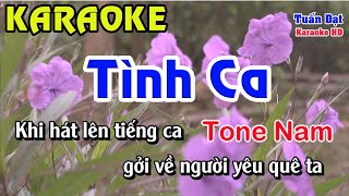 Tình ca karaoke nhạc sống tone nam/ Tuấn Đạt