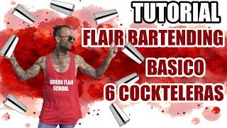 MOVIMIENTOS BÁSICOS CON EL TIN / Tutorial Flair Bartender / #flair #bartender #tutorial