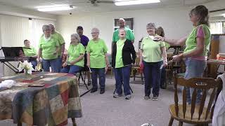 Happy Memories performs at Mapleleaf Apartments in Mt. Pleasant on May 25, 2022.