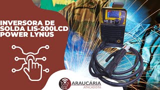 Inversora De Solda Lis-200lcd Power Lynus Mma/tig