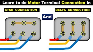 How to Connect Motor winding in Star and Delta | Motor Terminal Connection @TheElectricalGuy