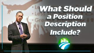 What should a position description include? Position Description Outlined - Latest Video