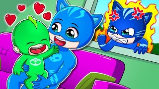 Marvel Spider Baby | Baby Catboy Rivalry with Gekko Baby | PJ Masks 2D Animation