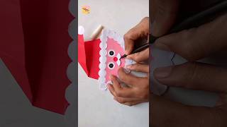 How to make Santa Claus with paper #christmas2023 #santaclaus #merrychristmas #shortsfeed