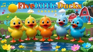 Five Little Ducks (Color Song) : Nursery Rhymes & Kids Fun Songs!