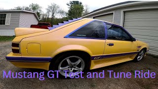 1986 Mustang GT Test and Tune Ride