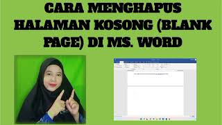 Cara Menghapus Halaman Kosong di Word