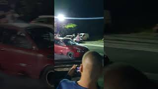 La Paola Civic SFWD burnout #shorts #honda #dragracing