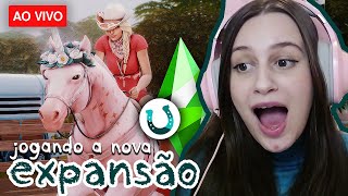 🔴 jogando a expansão TOMANDO AS RÉDEAS pela primeira vez l the sims 4 cavalos, mini ovelhas e cabras