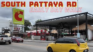 [4K] Central Pattaya Thailand South Pattaya Road Quiet Day Walk Candid Walks