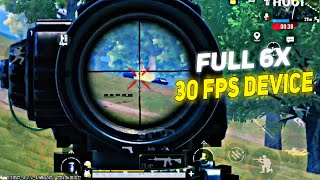 FULL 6x SPRAY || 30 FPS DEVICE || BGMI MONTAGE || BGMI MONTAGE LOW END DEVICE 😔