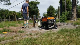 First Power-drawn Water from Good Soil Farm Well