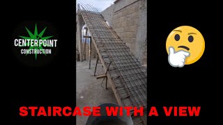 BUILDING MY DREAM HOME IN JAMAICA PT 9. HOW TO BUILD A STAIRCASE. BUILDING A WATER TANK.