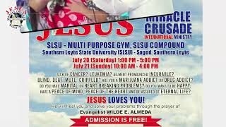 JMCIM SOGOD, LEYTE 1st DAY CRUSADE JULY 20, 2024