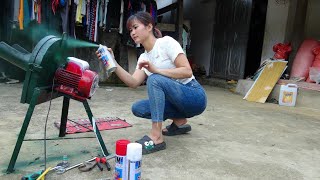 Full video on how to make a 220v generator for free Making a rubber wheel machine Energy generator