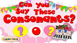 Consonants / Can You Say These Letters? / Name Them - Sound Them Out / Phonics Mix!