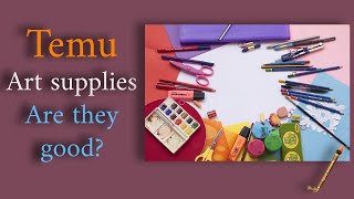 Surprising TEMU ART SUPPLIES Unboxing and Review #1