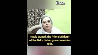 Baloch PM-in-exile Naela Quadri seeks India's support at UN for freedom from Pak