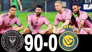 FC 24- MESSI RONALDO NEYMAR & MBAPPE | ALL STARS | INTER MIAMI 100-1 AL NASSR #fc25