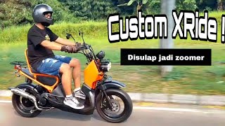 CUSTOM YAMAHA XRIDE JADI ZOOMER BY BRILLIANT CUSTOM #Alvlog169