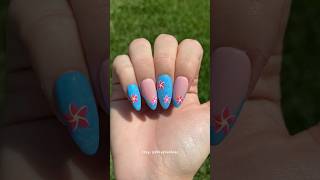 Summer flower pool nails 🌊🌺 #nailart