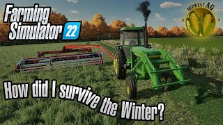 Surviving the winter on the Hay Farm | Farming Simulator 22 | Roleplay