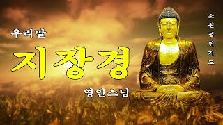 소원성취불경 🙏 소원은 꼭 이루어진다 🙏🌷🌾📚 우리말 지장경 영인스님