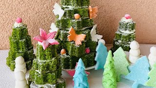 НОВОРІЧНИЙ бісківтний ТОРТ "Зелена Ялинка"🎄New Year Cake "Christmas Tree"