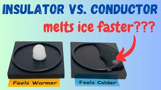 Feels colder, melts ice faster! Full Explanation of the black square demo.