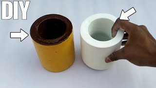 How To Make Cement Flower Pots at home | DIY planter | DIY cement pot