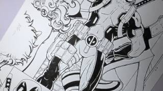 Inking Deadpool part 2