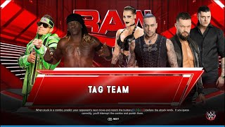 R-Truth & The Miz VS Damian Priest & Finn Balor - RAW - WWE 2K23