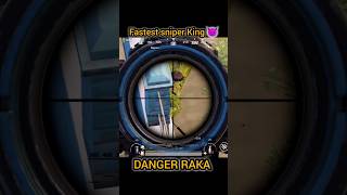 FASTEST😈  DOUBLE SNIPER KING 👑 PUBG BGMI | DANGER RAKA🔥#shorts #short #viral #sniper #trending #pubg