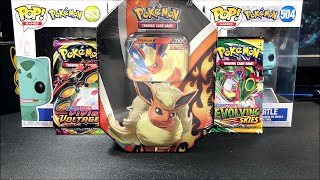 Pokemon Flareon V Tin Pack Opening