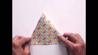 DIY : triangle gift  box