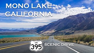 Scenic drive to Mono Lake, California, Highway 395