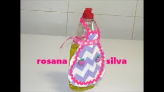 DIY DIA DAS MÃES ARTESANATO MANUAL AVENTAL PARA DETERGENTE DE LOUÇA