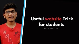 Submit Your Assignments on Time Without completing 😁 | Useful website Tricks for students Telugu Ep2