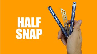 Butterfly Knife Tricks for Beginners #15.5 (Half Snap)